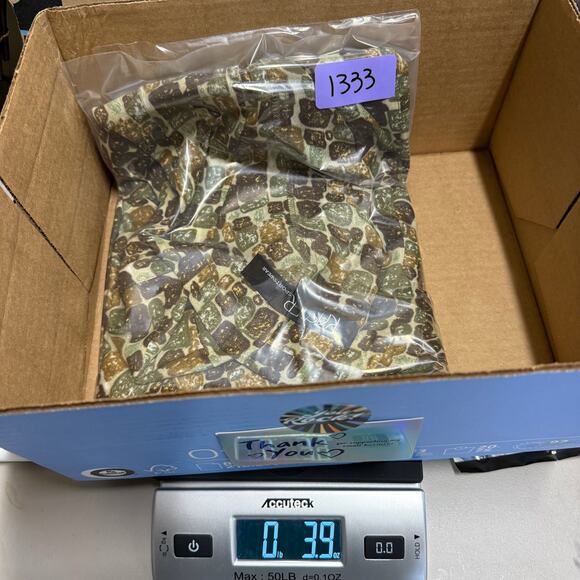 Kasper Sport L Green Print Top Tied Abstract Wearable Art Ugly Funky Office Work - Picture 8 of 8